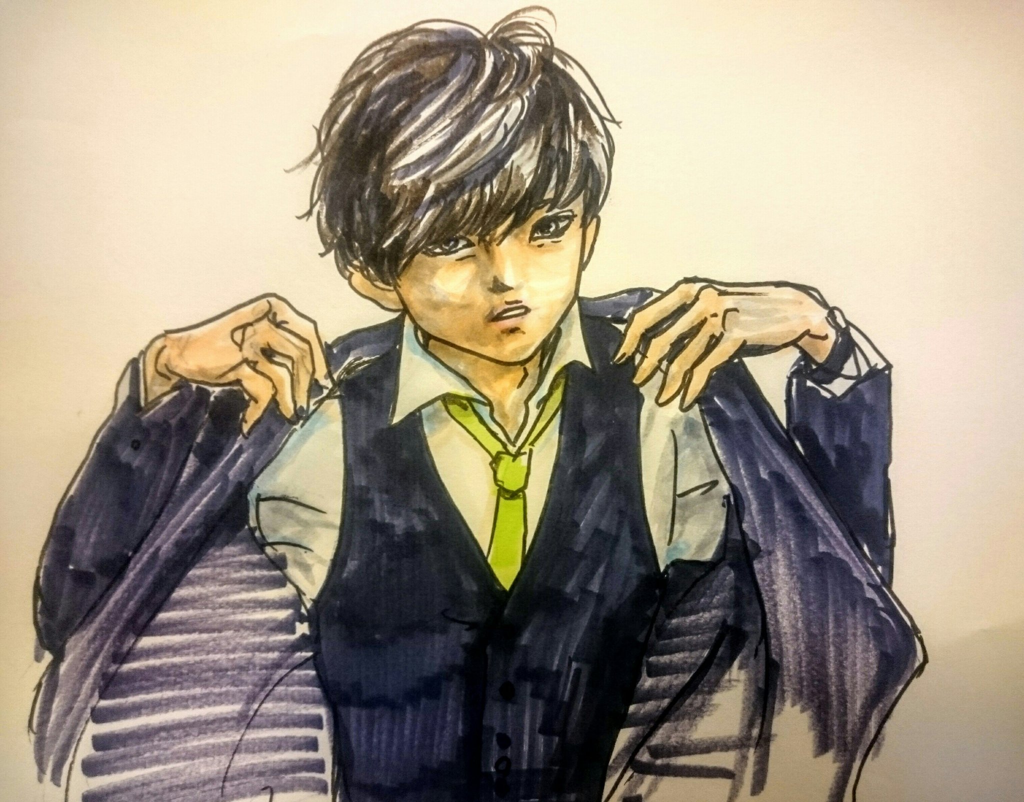 もん En Twitter Harusamelemon5 この顔ホントかっこいい あと 左のやつは 完全に想像だよ ジャケット羽織る瞬間の色気というやつ 笑 Twitter