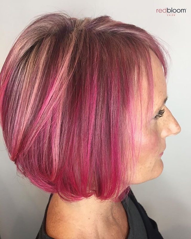 Redbloom Salon On Twitter Pink Blonde Highlights And