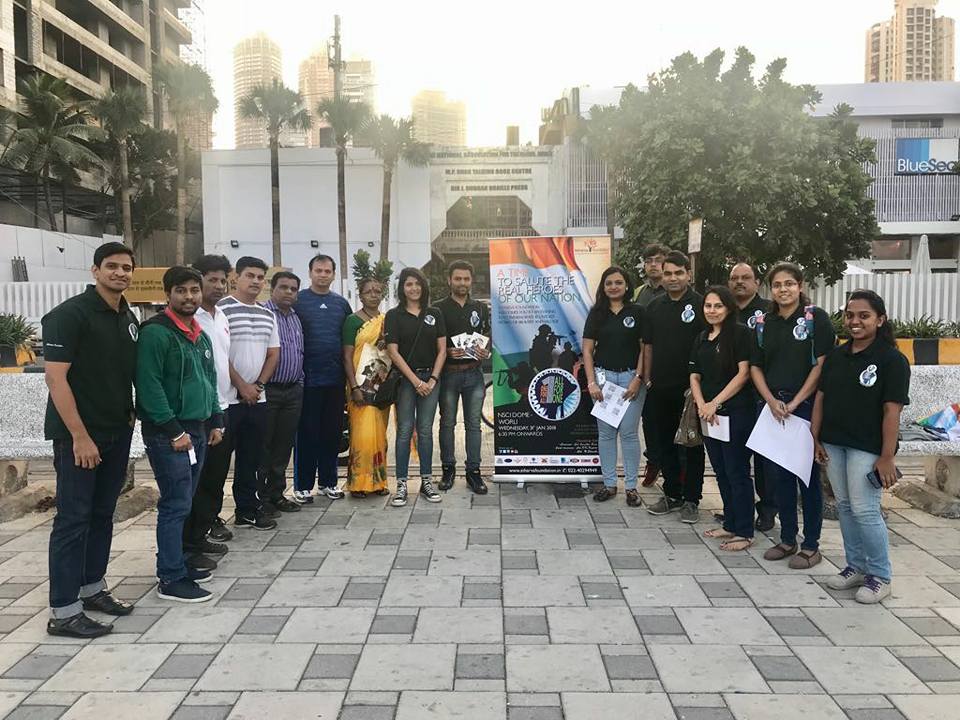 IndiaOneForAll's tweet photo. Team Atharva Foundation and Volunteers continues to provoke the zeal of patriotism within Mumbaikars for the program "One for All, All for One - A Tribute & Salute to Real Heroes of our Nation..."
#OneForAll #AtharvaFoundation #31JanuaryNSCI #Sunday #SplendidMorning https://t.co/US8sen8fXq