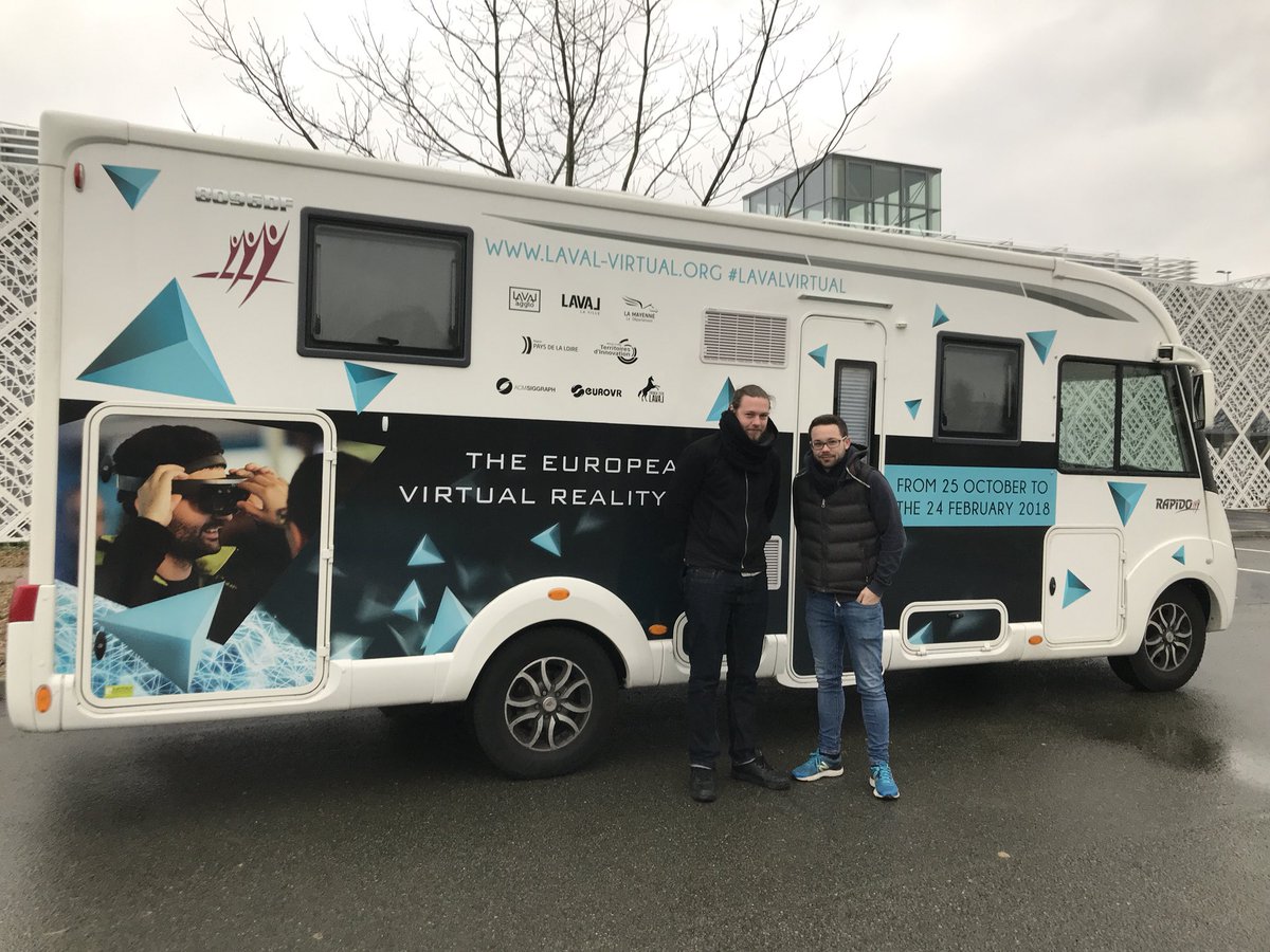 lavalvirtual's tweet photo. The European VR Tour’s Team left Laval to start the second part of the trip! See you in London!
#lavalvirtual2018 #evrt #rapido #euroVR https://t.co/h6CgI6EoVs