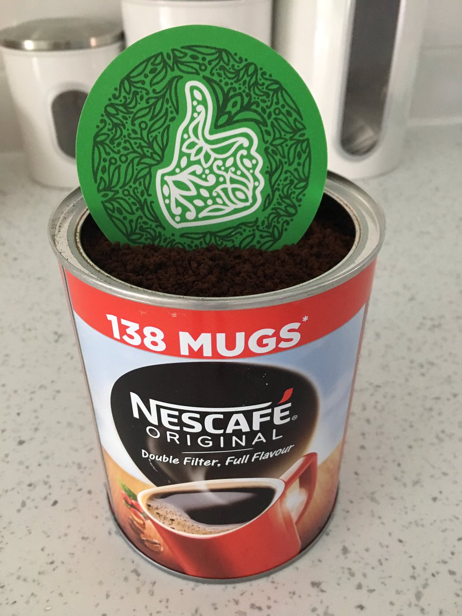 OfficialSpill_'s tweet photo. Simple #thumbsup for #greatvalue @NESCAFE this morning! #hangover #drinkinggames #valueformoney #fulljar https://t.co/jEBaBiFANn