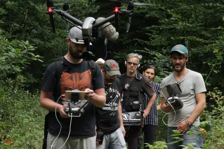 Getting some drone action in place for a very important scene #TrumpFeature is almost ready for their revolution - political comedy film spitting knowledge ✊ #PowerToThePeople #Forthemany