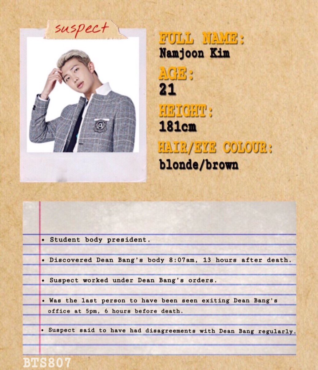 BTS807's tweet photo. suspect profile [1/2]
#BTS807 https://t.co/VtKeYjABET