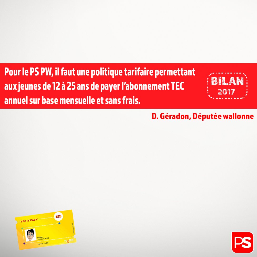 TEC: il faut une politique tarifaire favorable aux jeunes de 12 à 25 ans ⤵⤵