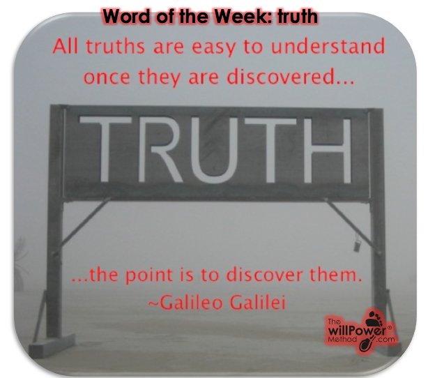 Word of the Week - truth buff.ly/2CL6n5I