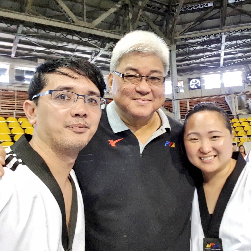 NETKDTRNGCTR's tweet photo. NETTC coaches with Philippine Taekwondo Foundation Vice President, sir Elmer Pato. https://t.co/YOxSxHgaJ8