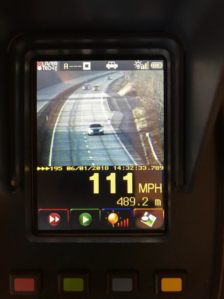 Yesterday’s speed enforcement on the A50 caught 59 drivers at speeds over 90mph all will be prosecuted. More speed enforcement will be carried out today on major trunk roads (A38) due to excess speeds &amp; recent accidents PLS RT #fatal4