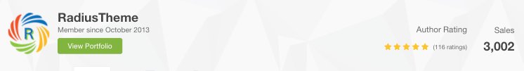 radiustheme's tweet photo. We (RadiusTheme) got 3,000+ Sales at Envato Marketplace !! Thanks my Team There hard work. #envato #EnvatoMarket #themeforst #wp #WordPress https://t.co/brPFfjopLX https://t.co/LKtZlmTybv