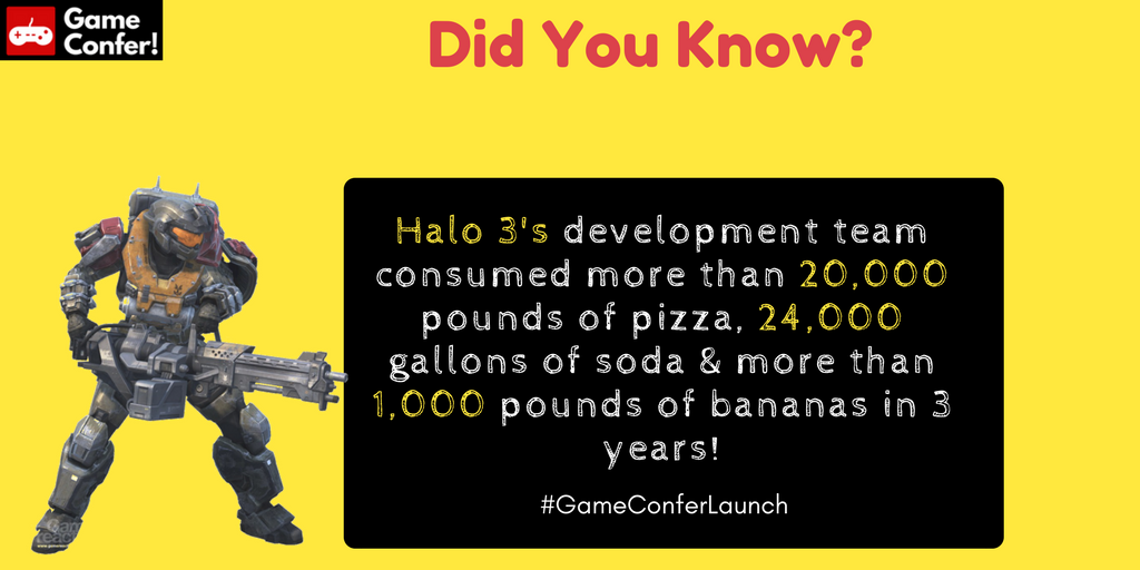 GameConfer's tweet photo. Hunger Games!

#GameConferLaunch #halo3 #halo #gamedev #GameReadyEverywhere #HaloReach @Halo #Xbox #XboxOne @Bungie #XboxOne #pizza #Soda #banana #gaming #gamingcommunity https://t.co/I3bOm9ocYk