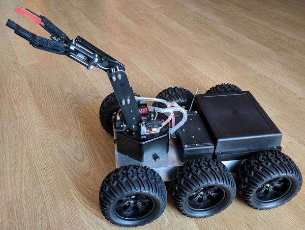 OpenElectronics's tweet photo. #Diy #6WD All Terrain Robot
https://t.co/f31voZH97F
#Allterrain #Arduino #ArduinoMega #ArduinoRobot #HbridgeBoards #Intructables #OffroadRC #OffroadRobot #OpenSource #OpenSourceHardware #OpenSourceSoftware #RemoteControlled #Robotics https://t.co/4g3U8AjZf7