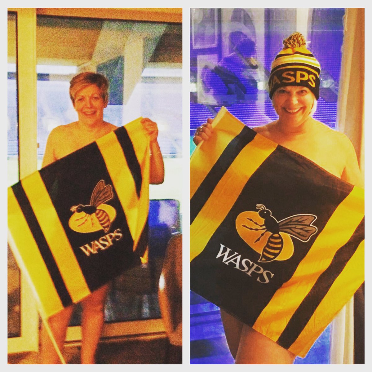 twickerschick27's tweet photo. It’s #GAMEDAY @WaspsRugby and Official Flag Day show your support #BringYourFlags #COYW🐝🐝🐝 @tracysandwich https://t.co/6Os83ICCO4
