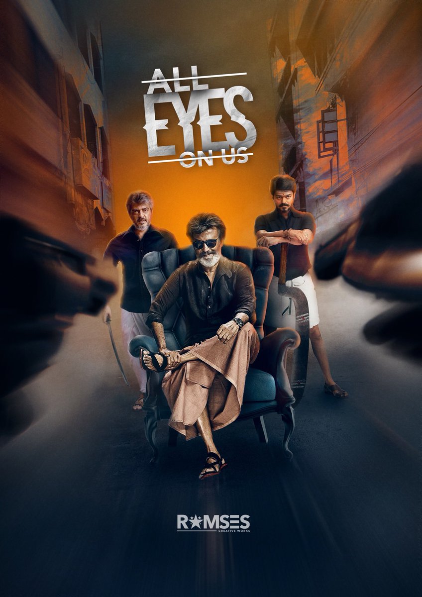 Ramsesrao's tweet photo. All Eyes on us ! #ramsescw @superstarrajini @actorvijay @ThalaFansClub @ash_r_dhanush @soundaryaarajni @dhanushkraja @anirudhofficial https://t.co/0LpDzzfPHC