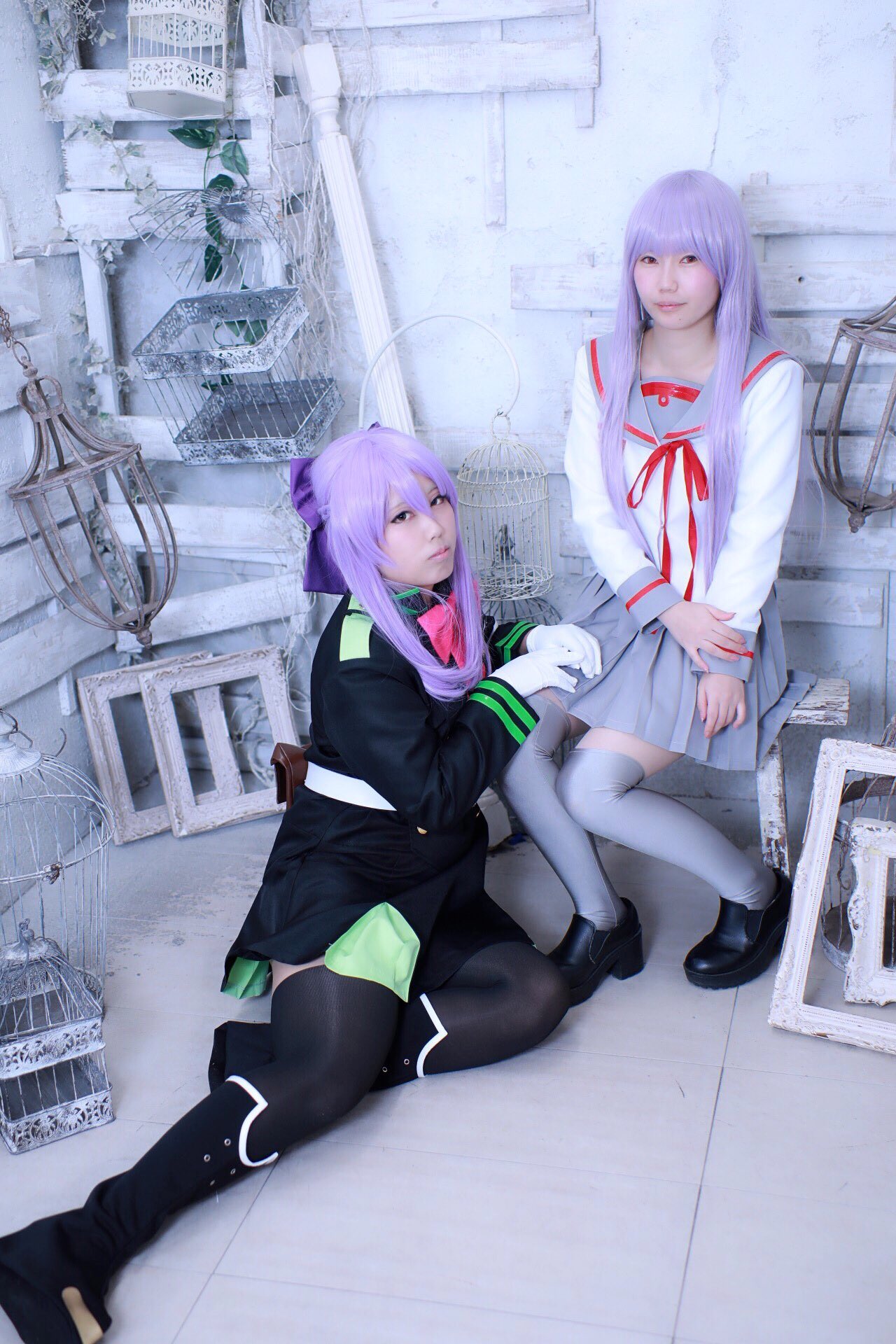 にゃあ汰くん Cosplay 終わりのセラフ 柊姉妹併せ 柊真昼 砂糖 Satou Cocoa 柊シノア にゃあ汰 Studio Curas川崎 Curas Studio Photo 信さん Shin Kamera Cosplay 終わりのセラフ 柊姉妹 シノア 真昼 Curas川崎 T Co