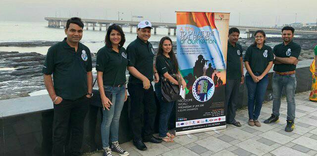 IndiaOneForAll's tweet photo. Atharva Foundation continues the Awareness Campaign for the program One For All, All For One at various places across Mumbai.
#OneForAll #AtharvaFoundation #IndianArmedForces #31JanuaryNSCI #Sunday #SplendidMorning
To know more the program, visit: https://t.co/pAqe4XaAJf https://t.co/7SXbo1gI9N