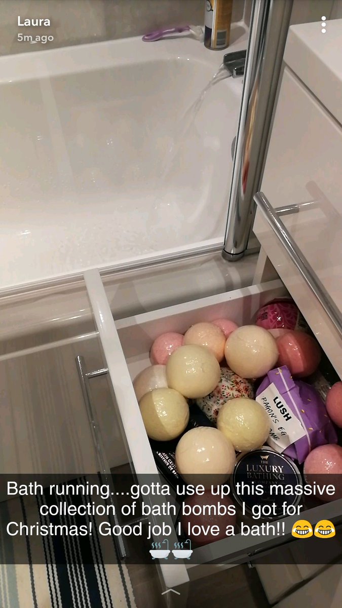 redheadlaura's tweet photo. It's a good job I love a bath! 😂😂😂😂 #bathbomb #bath #lastnight #christmaspresents https://t.co/hsjeQ3U66R