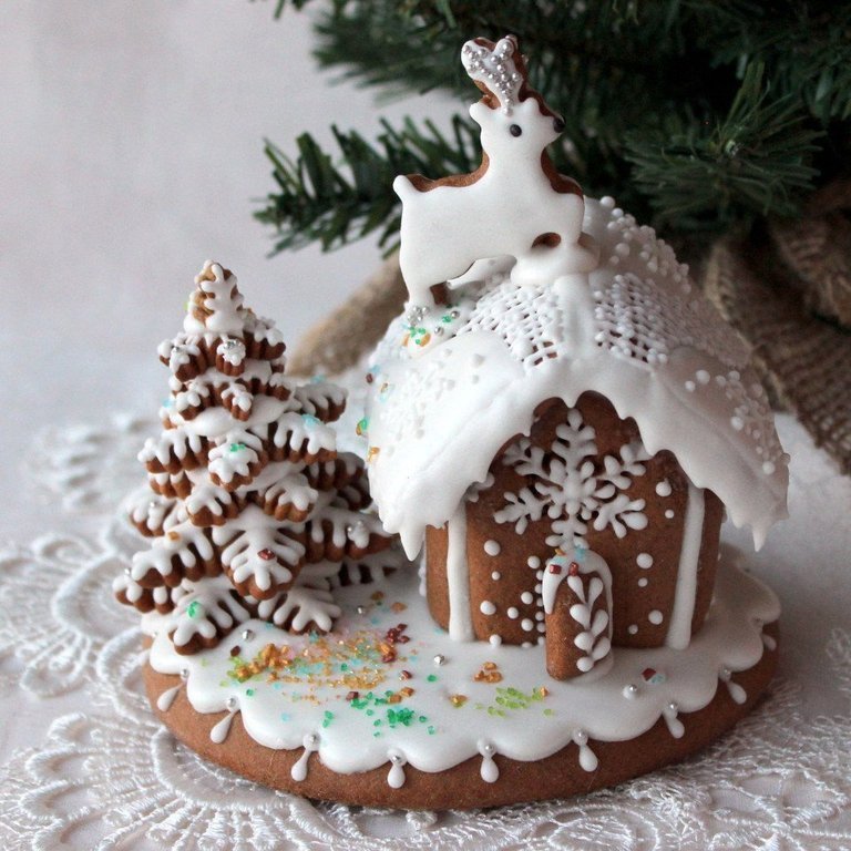 Картинки пряничные домики зимние, про самые