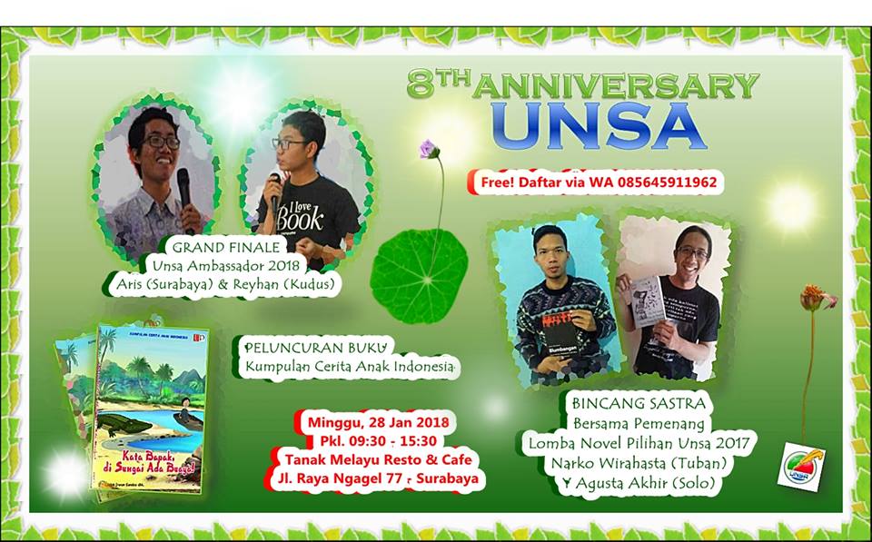 unsa27's tweet photo. Silakan teman-teman di Surabaya dan sekitarnya yang berminat hadir di acara #HutUnsa8 https://t.co/GkZXhTO7rS