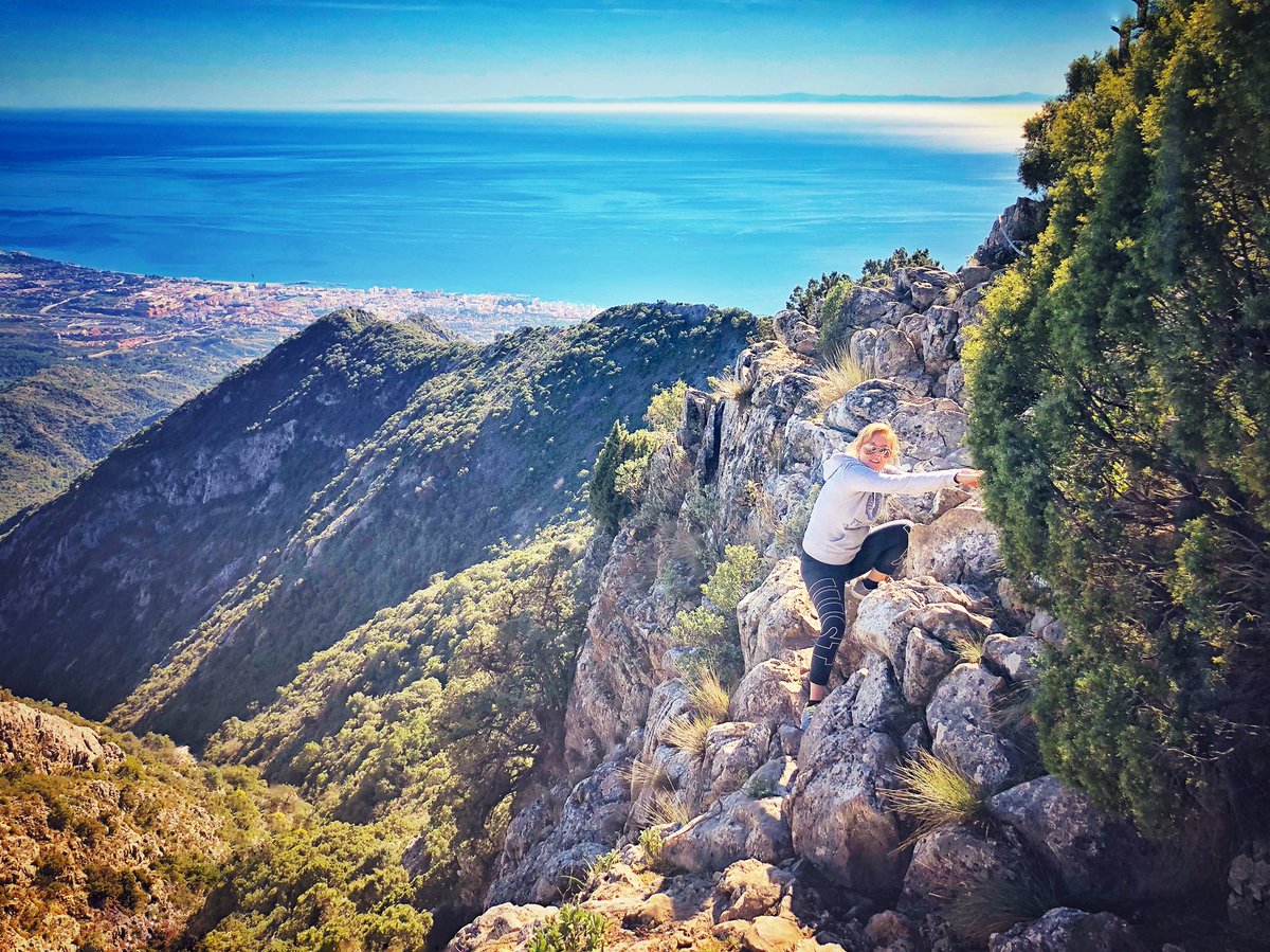 ByKelcie's tweet photo. @SundayBrunchC4 Climbed La Concha above Marbella. It’ll be a nice easy walk said the Husband.....😳 So many fears over come at once!!! https://t.co/1rILuGhvjF