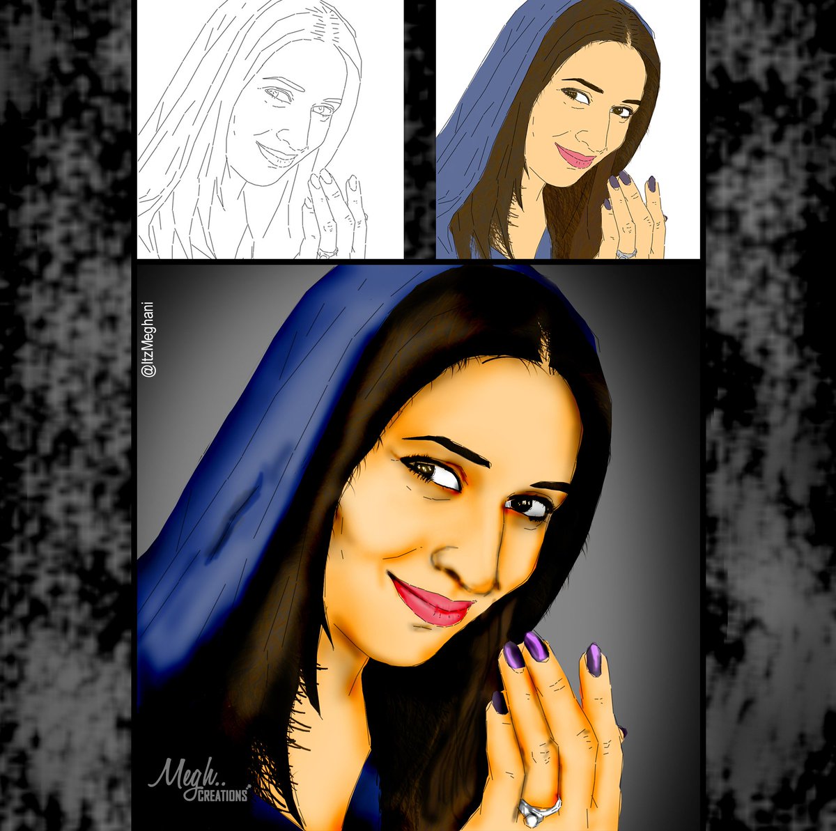 DIVYANKA TRIPATHI DAHIYA 
Digital drawing by <a href="/ItzMeghani/">Megh (RK's Rabdi)</a> 
<a href="/Divyanka_T/">Divyanka T Dahiya</a> <a href="/vivekdahiya08/">Vivek Dahiya</a> 
#Actress #Television #MeghCreations