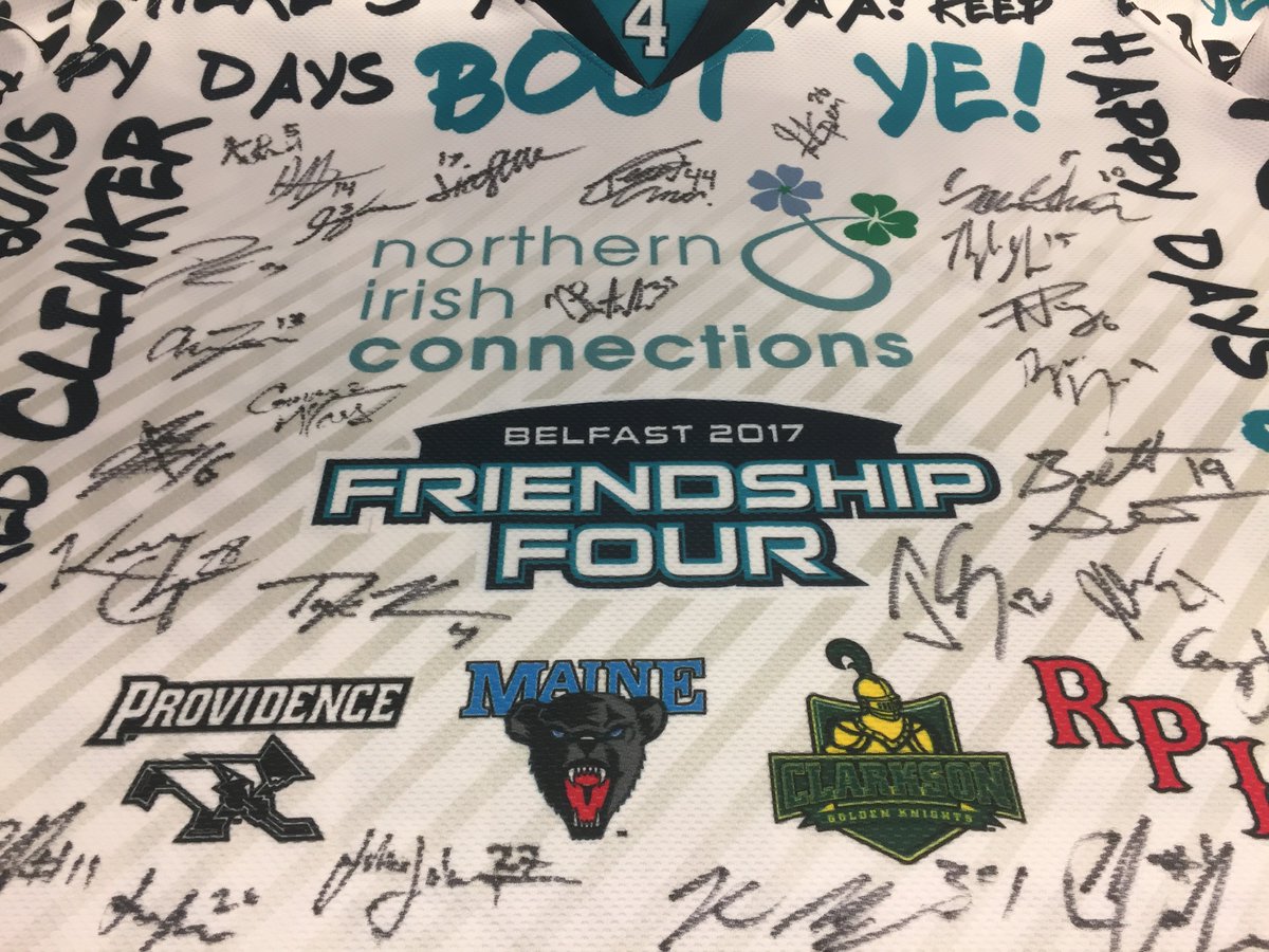 BelfastGiants's tweet photo. 🏒WIN a one-off @Friendship_Four jersey SIGNED by RPI..from the 2017 #FriendshipFour🏒

How to enter? Follow @belfastgiants &amp; Retweet this NOW! Ends 5pm today🕛😬 https://t.co/59my8W8wtn