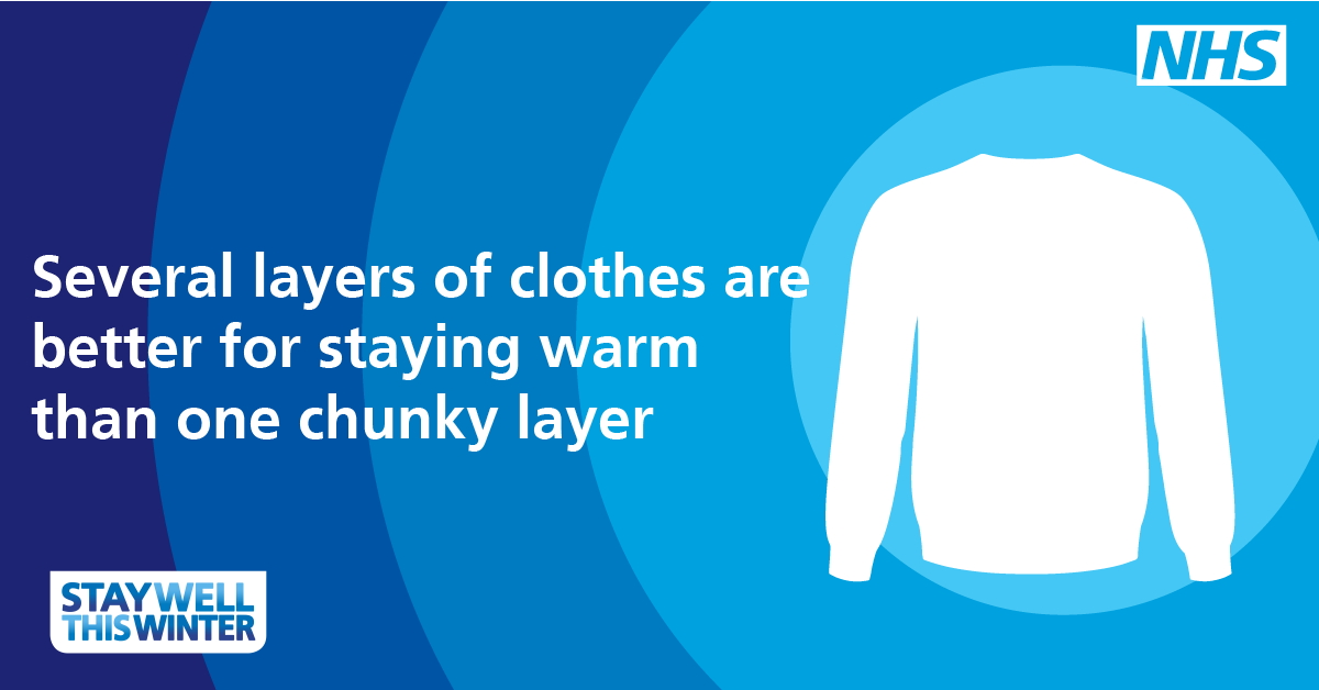 ShropCouncil's tweet photo. Keeping warm over winter helps prevent colds, flu and even more serious health conditions. For more information on how to stay safe and well this winter visit our website #staywellthiswinter https://t.co/ccIX22SJgN https://t.co/rtSjZ8gCVL