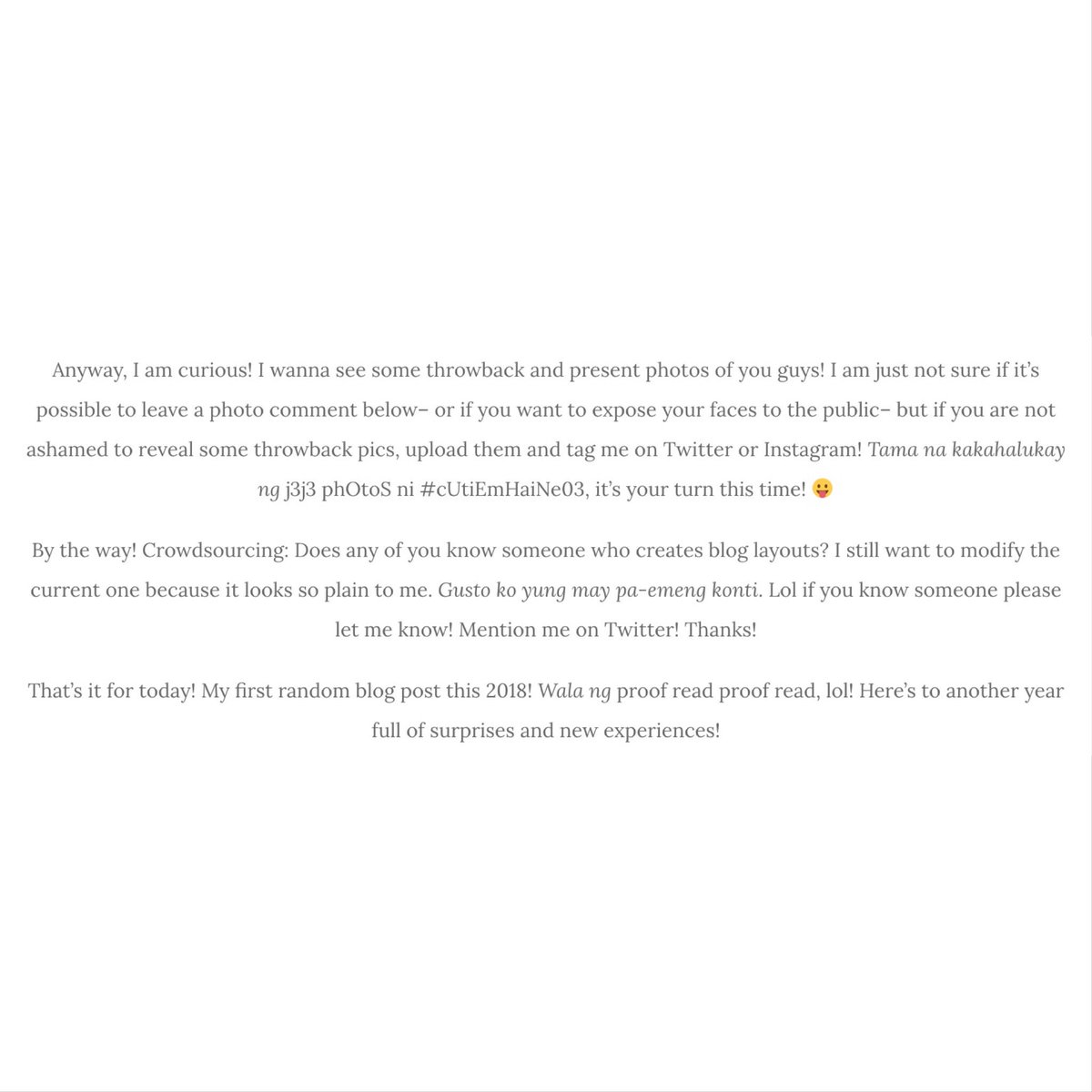 MaineLoversPH's tweet photo. New blog update:
First #MemaEntry of 2018
ππ» https://t.co/UoUNPKJ77w
@mainedcm #MaineMendoza https://t.co/7S51jHSqwF
