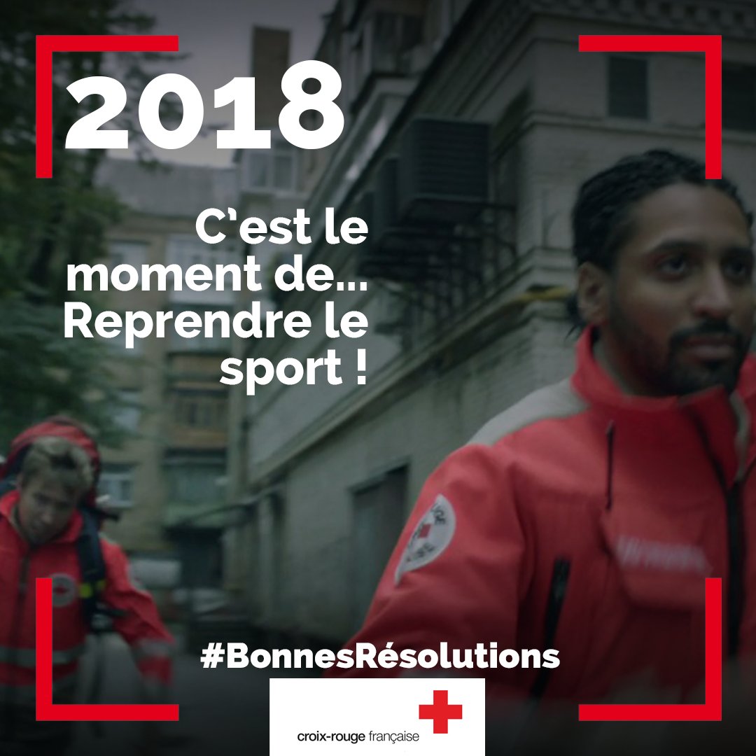 CroixRouge's tweet photo. 2018... C'est le moment de prendre de #BonnesRésolutions ! https://t.co/yRTWOhl4hP