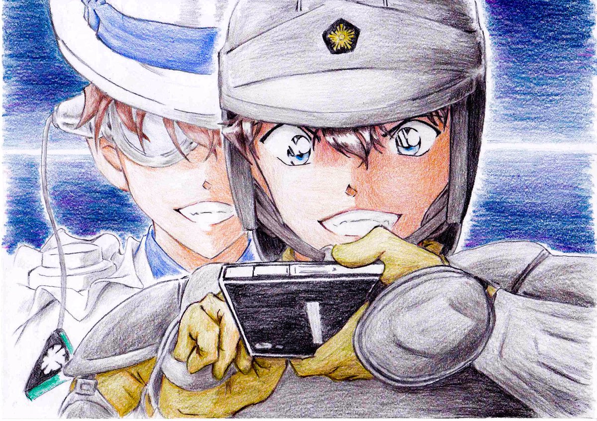 Bj1034 イラストとかコナンとか בטוויטר かーみーさーまーの いーうーとーおーり 名探偵コナン 怪盗キッド 怪盗キッドと絡繰箱 黒羽快斗 色鉛筆 色鉛筆画 色鉛筆イラスト