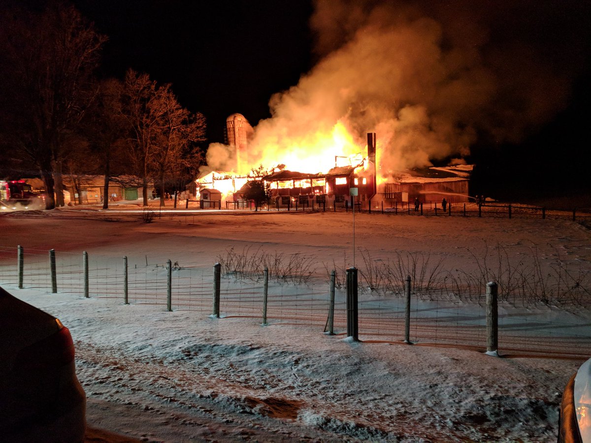 170 Livestock Animals Killed In Wellesley Barn Fire Ontario