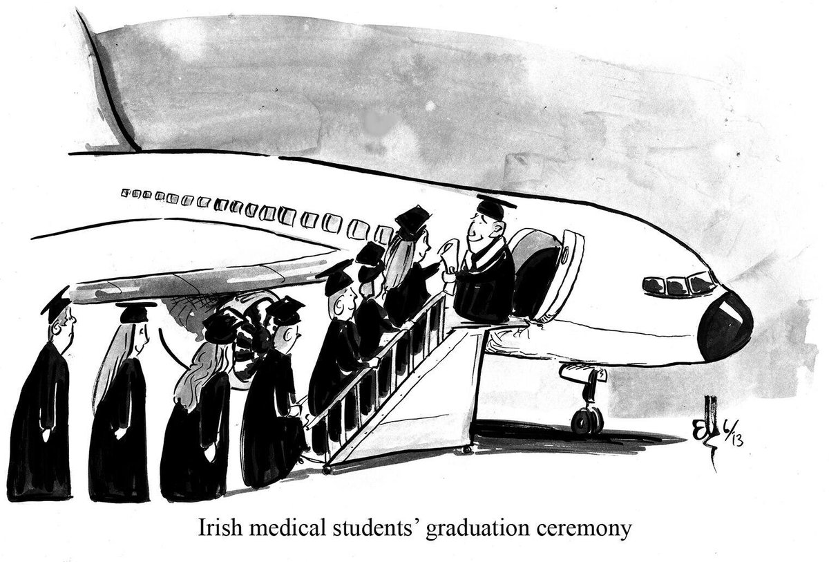 EoinKr's tweet photo. A performance marker for an Irish training hospital’s intern programme should be what percentage of their interns are working in Ireland as doctors in 5 years time. It might focus minds on all levels (not just management, but training bodies too) on how to improve their training https://t.co/uJ3wfZH5Uv