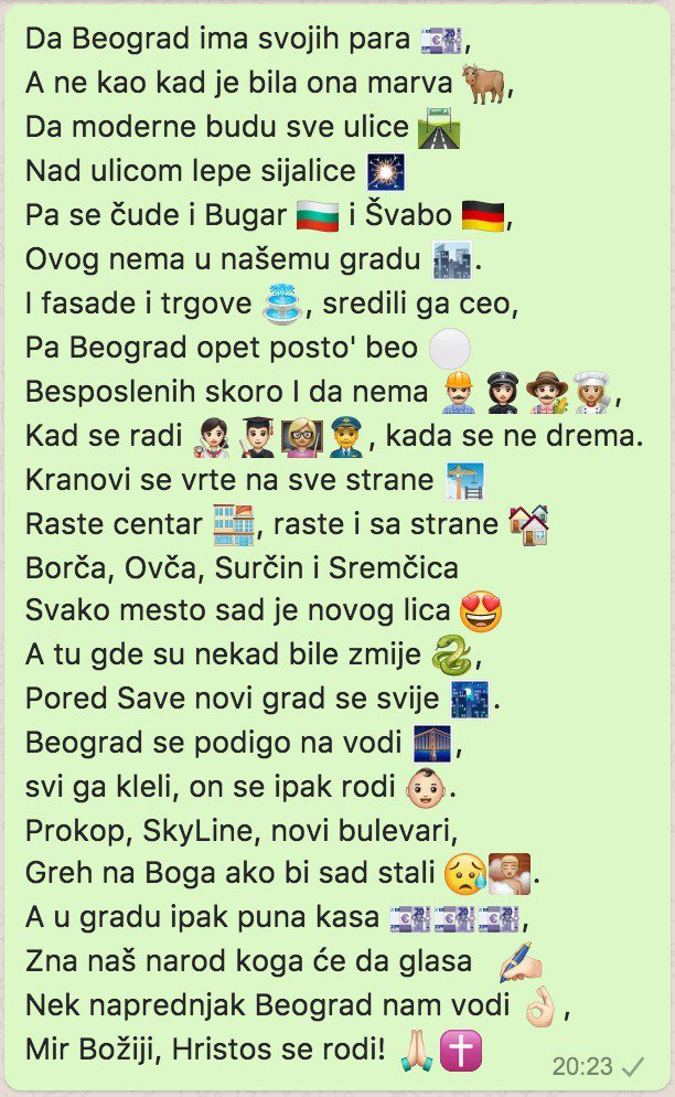 Srbija2017's tweet photo. @SrdjanDincic Nek naprednjak Beograd nam vodi!
Mir Božiji,  Hristos se rodi! 🙏 https://t.co/ZFFhqLLhn3