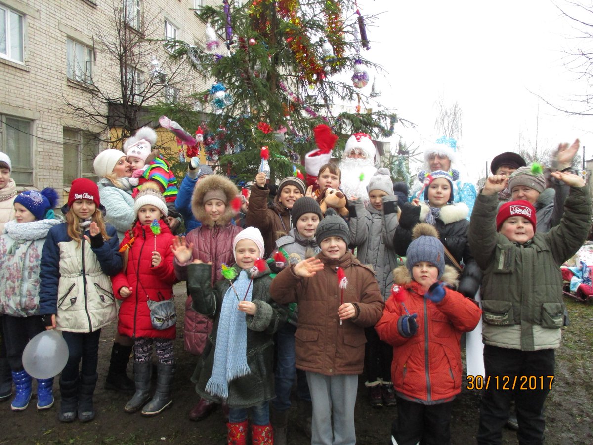 Новогодняя елка в ТОС "Индустриальный" г. Тейково