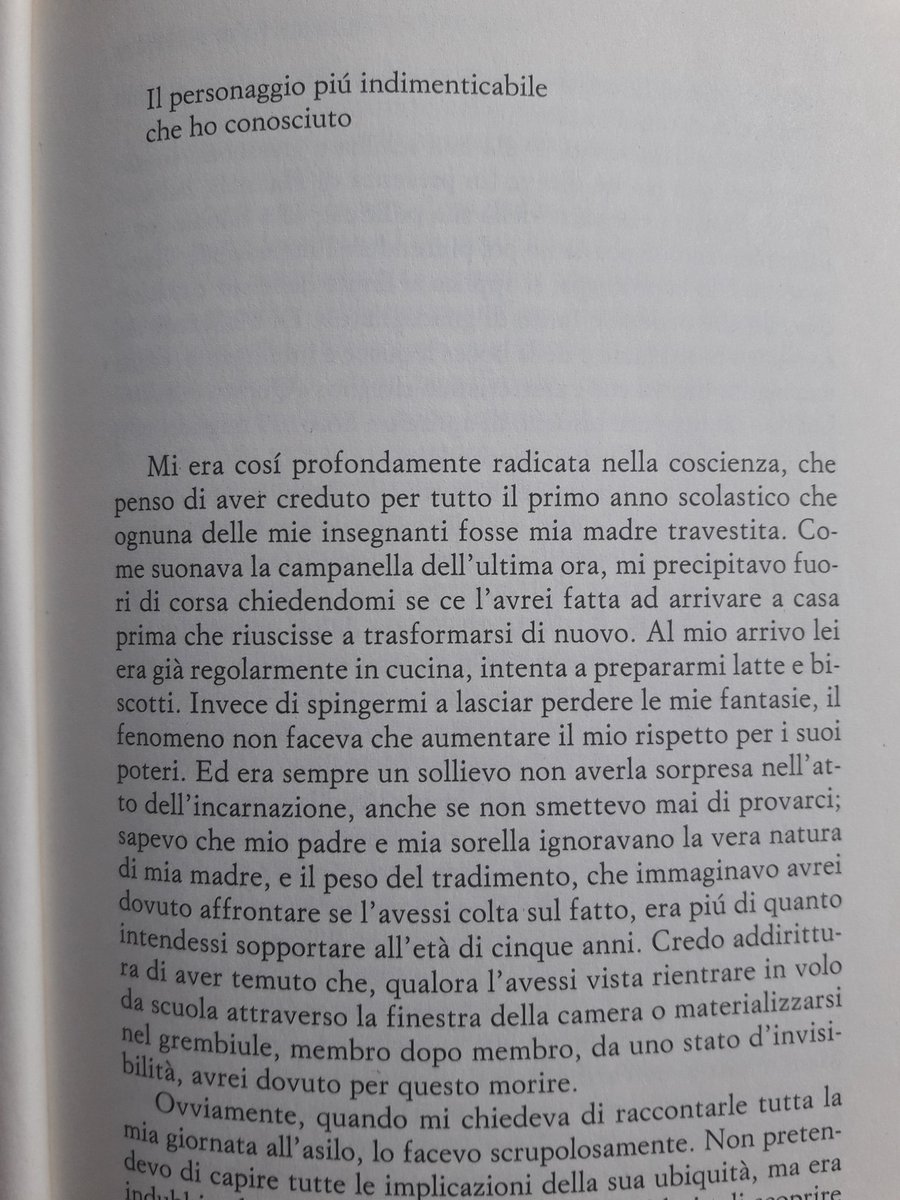 Infrana's tweet photo. "Mi era così profondamente radicata nella coscienza, che penso di aver creduto per tutto il primo anno scolastico che ognuna delle mie insegnanti fosse mia madre travestita." 
#PhilipRoth - Lamento di Portnoy
#IncipitSkyArte https://t.co/TIgyNgm4Qc