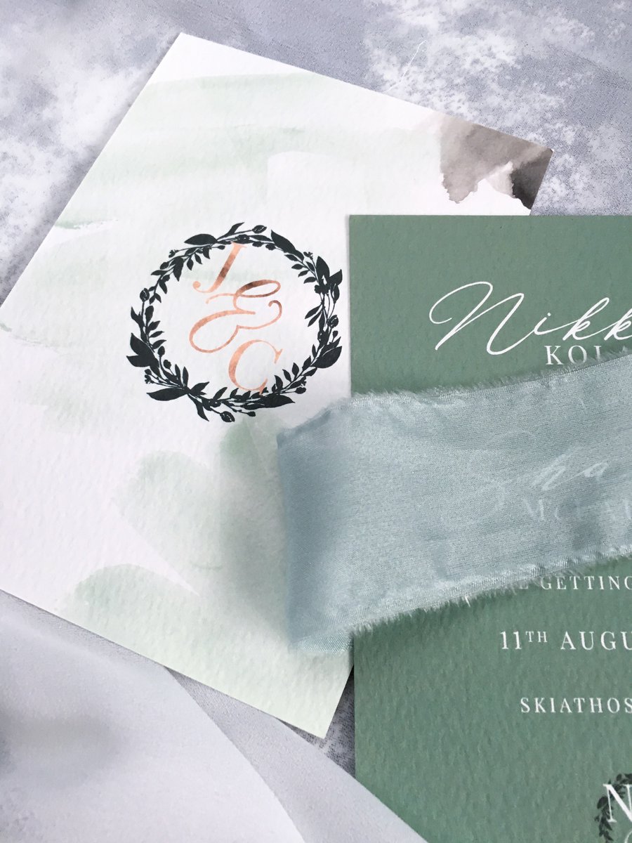 calendarpaperco's tweet photo. S U N D A Y  &amp;  S A V E  T H E  D A T E S • Two stunning Save the Dates designed for our Greenery collection • Email for deets or check out https://t.co/AVu7NWgjTu https://t.co/695UcjVEH5