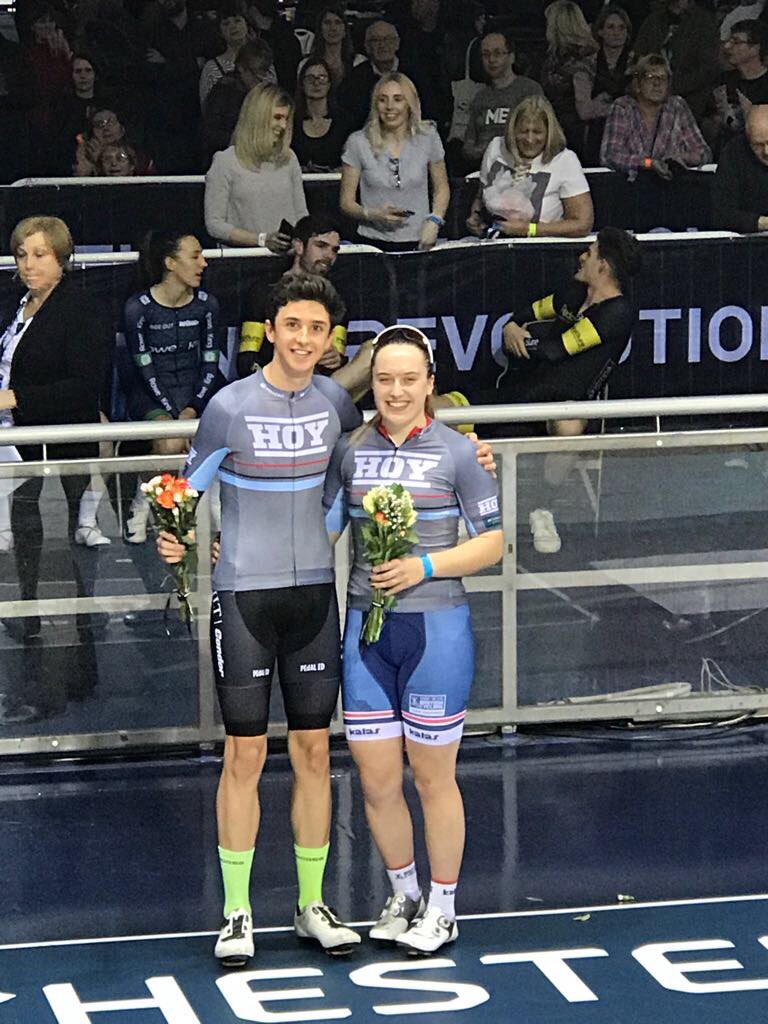 So happy to come away with being the winner of the future stars competition at the <a href="/RevolutionUK/">Revolution Series</a> and being last nights #pedalsurerider Was great to take the win with <a href="/jamescodd15/">James Codd</a> ☺️ Shout out to <a href="/ellie__smithh/">Elena Smith</a> for being the best madison partner ever 😉👯‍♀️