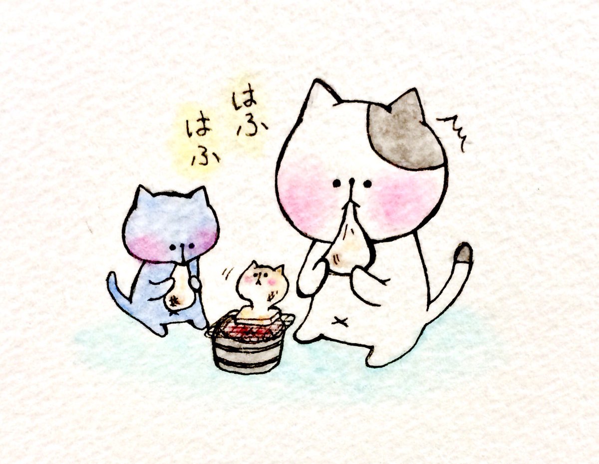 おこにゃん Twitter પર お餅が美味しい 餅 美味しい 伸びる はふはふ 猫 ネコ ねこ イラスト 可愛い 手描き 癒し 絵描きさんと繋がりたい イラスト好きな人と繋がりたい Cats