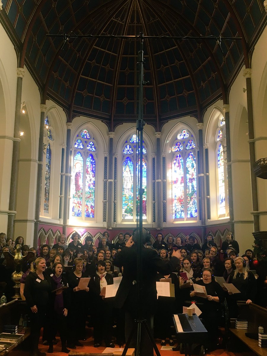 MWChoirs's tweet photo. Today’s the day! 🌟 We’re in beautiful @CollegeClifton Chapel for the very first recording session for our 2018 #WW1 commemoration album! 🎧 #SingShareSupport #WeWillRememberThem https://t.co/L825h6W4Hc