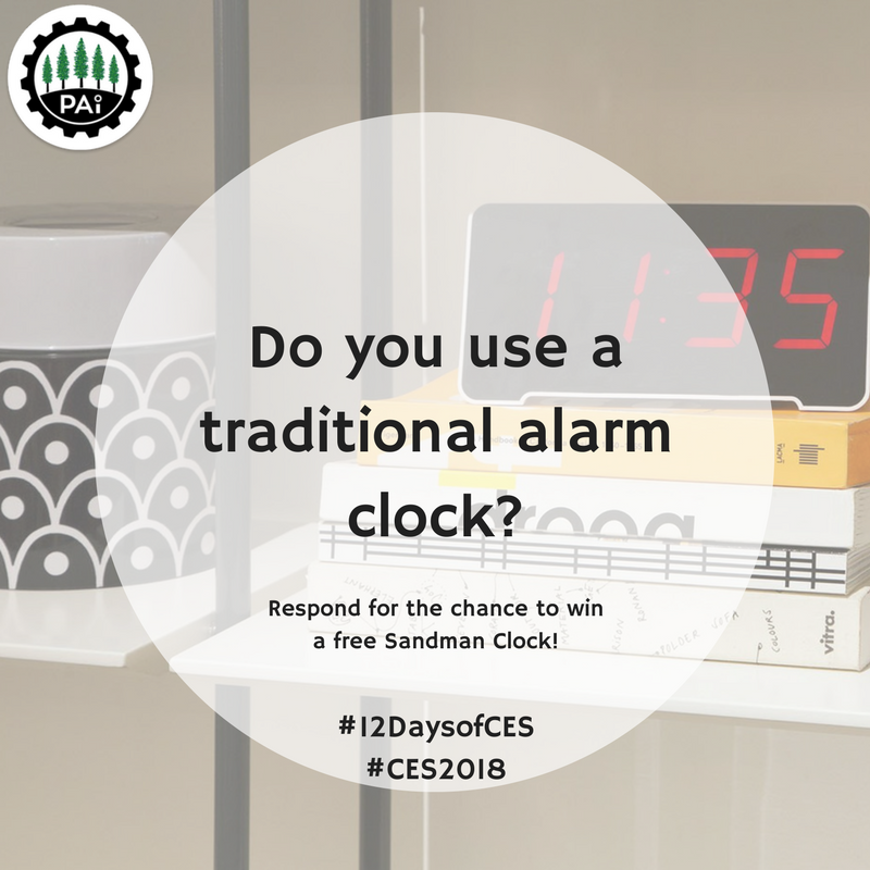 paltoinnovation's tweet photo. Do you use a traditional alarm clock? (winners must be attending CES to pick up their Sandman Clock at our booth) #12DaysOfCES #CES2018 #Giveaway https://t.co/9nKBid8TxI