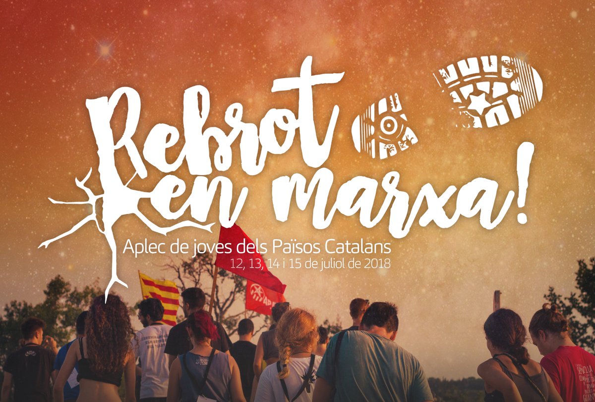 🌀 Torna una nova edició de l'Aplec de joves dels Països Catalans. Reserveu-vos els dies 12, 13, 14 i 15 de juliol per l'<a href="/AplecRebrot/">Rebrot en Marxa!</a> d'enguany! ✊