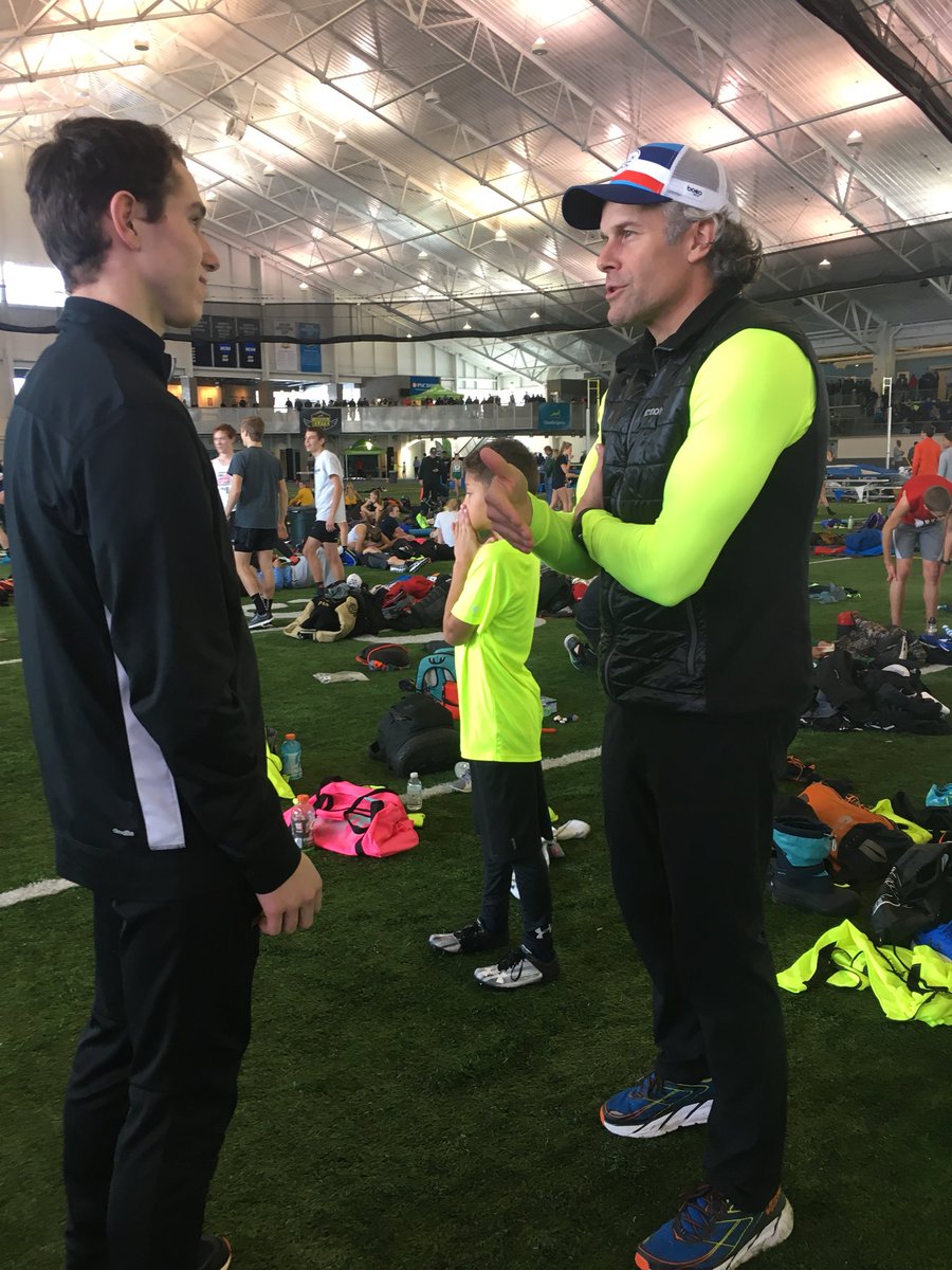 runsouthhaven's tweet photo. Busy weekend! Proud of Craig for being selected to run the Gazelle Elite Mile yesterday at GVSU. What a race! Big shout out thank you to Olympian and EMU Alum Paul McMullen in taking the time to talk with Craig! It sure was great to see you all. #SoHaTF https://t.co/TFioLcR161