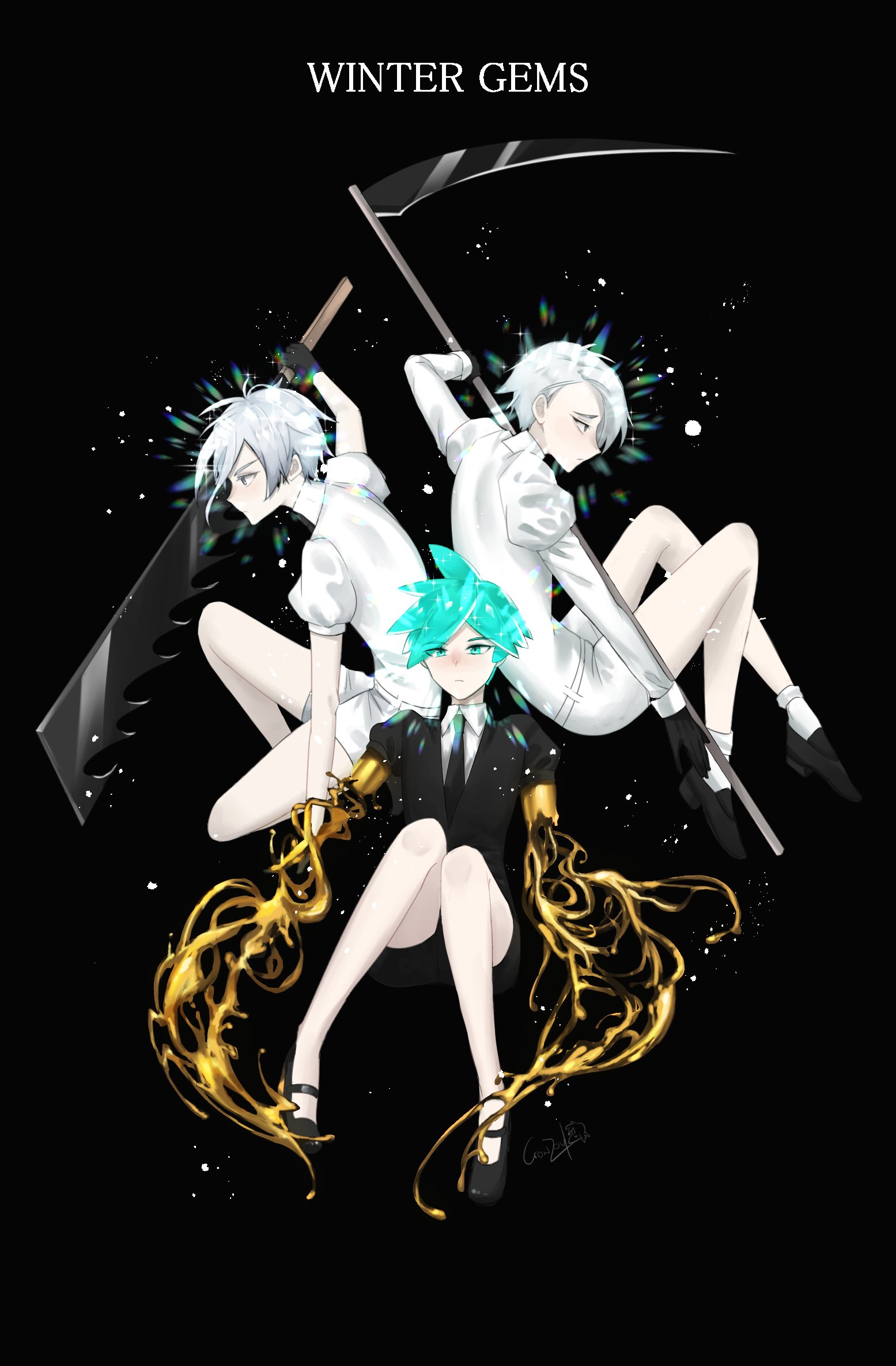 宝石の国 缶バッジ フォスフォフィライト ＆ アンタークチサイト 2点セット 宝石の国 缶バッジ フォスフォフィライト ＆ アンタークチサイト
