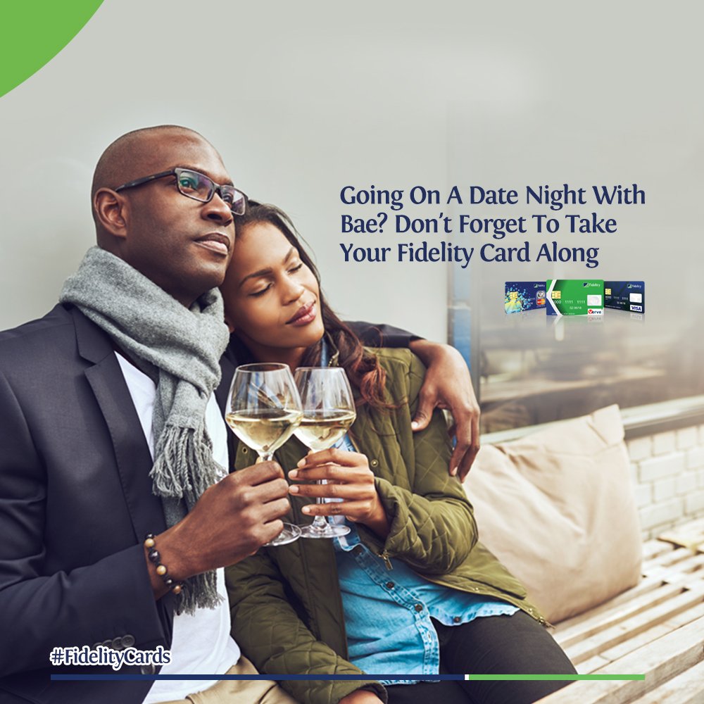 fidelitybankplc's tweet photo. Going on a date night with the "bae/boo"?!
Don't forget to take your Fidelity Bank Card along... it is easy, convenient & secure. #FidelityCards
For more details, visit https://t.co/XyfJMPKiHe https://t.co/gBfRh3RGWd