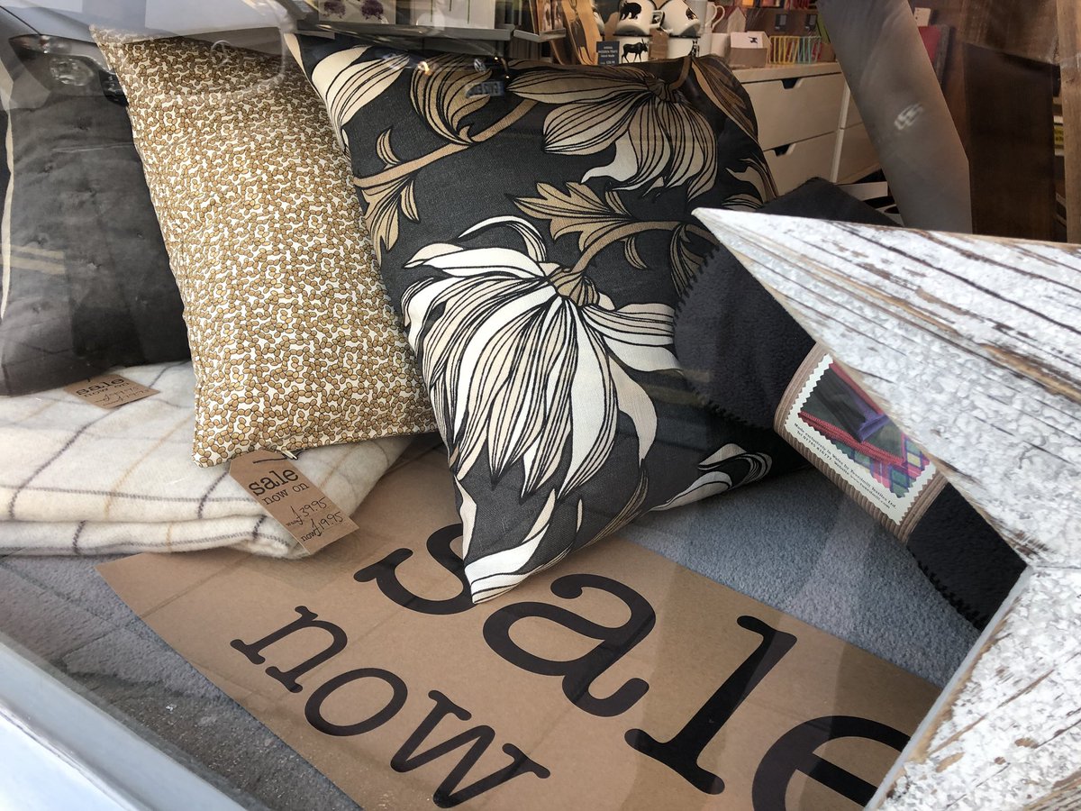 InHouseSpace's tweet photo. And so the sale begins! A beautiful selection of cushions and throws at amazing prices 👏 #brightonshopping 
#sale https://t.co/zP0s86BBtQ