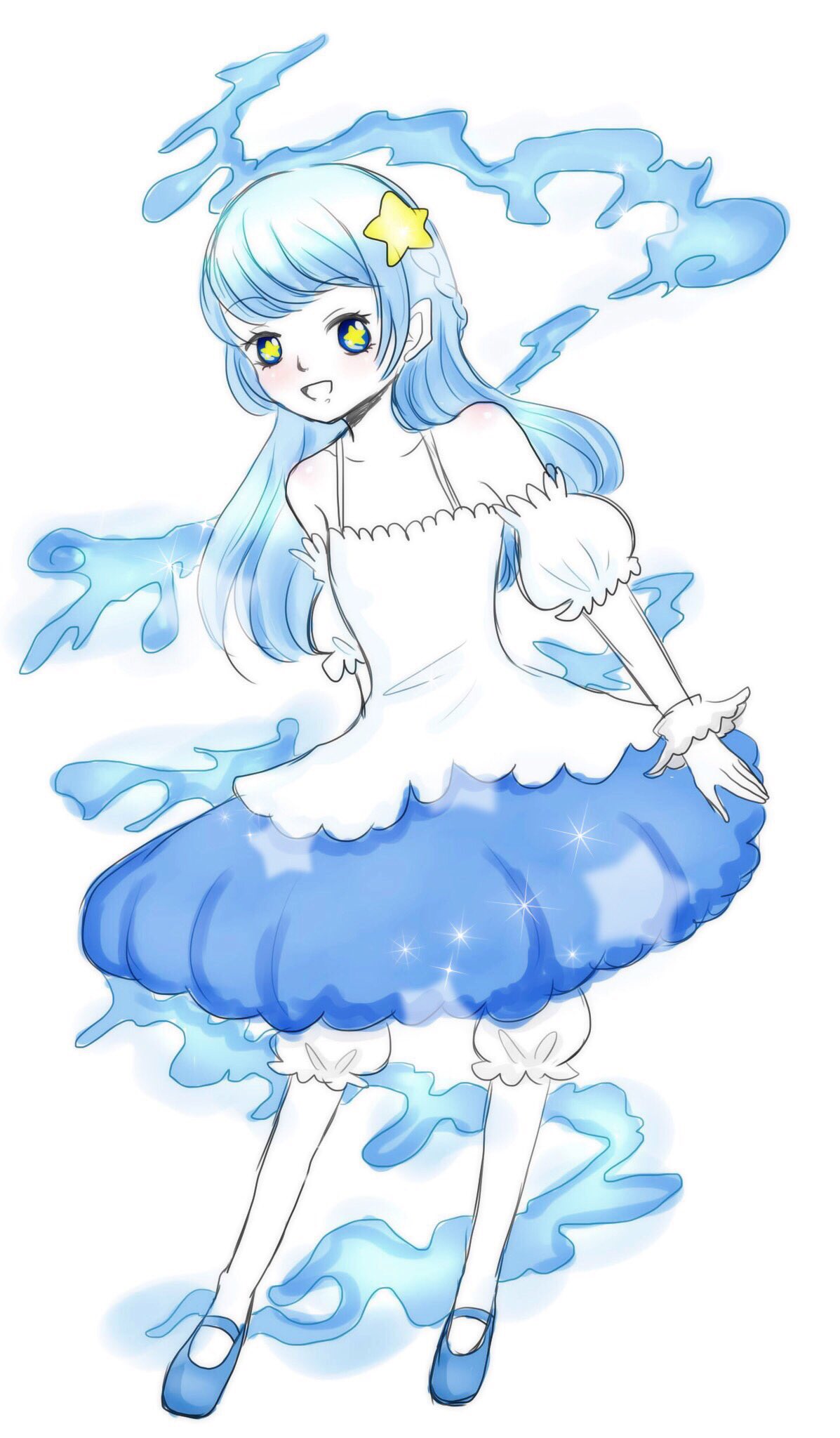 ぽてち 素敵なタグがあったので去年描いたマナ擬人化載せます 黒ウィズマナエレメント擬人化しようぜ T Co Yb2srofbza Twitter