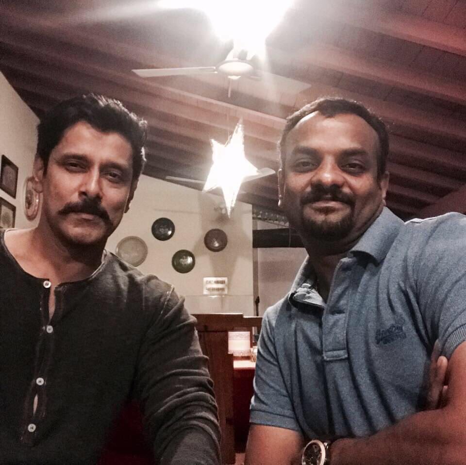 Chiyaan Vikram and RS Vimal for Mahavir Karna