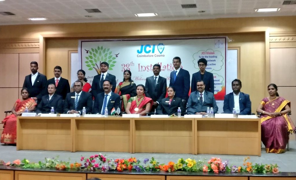 laxmena's tweet photo. 38th Installation of @jcicbecosmo on Jan 6, 2017. Great to be a part of the vibrant board for the year 2018 @jcinews @jciindianhq #JCI #ChangeBeginsWithMe #WeAreJCI #JCIIndia #JciCbeCosmo https://t.co/Y0TJeWv0a1