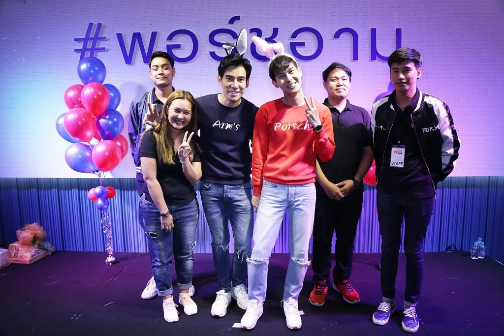 pakazz's tweet image. มีความน่ารัก มะรุ้งมะริ้ง กรุ๊งกริ๊ง #พอร์ชอาม #weplayteam