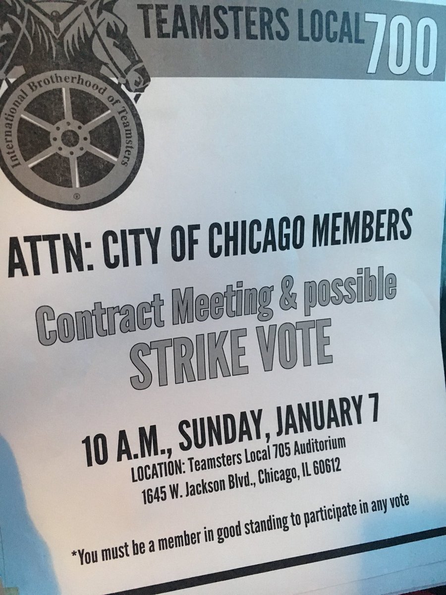 LaurenVictory's tweet photo. Happening #today: contract meeting for #Chicago #snow plow drivers with a possible #strike vote. What that means for #winter #weather cleanup:
https://t.co/AS6tGnr1vd #chiwinter #winterwx @cbschicago @WBBMNewsradio https://t.co/n1dvqYWZz6