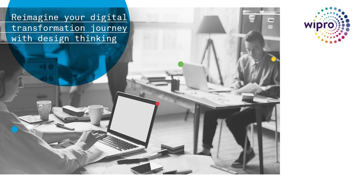Wipro's tweet image. Examine, explore and execute. Can these 3 stages of #DesignThinking help you transform #EnterpriseOperations? We say, yes! #DigitalTransformation bddy.me/2m929ey