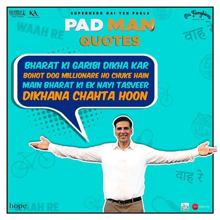 Bhushanadhau1's tweet image. #PadManTalks 
PADMAN REVOLUTION ON 25 JAN